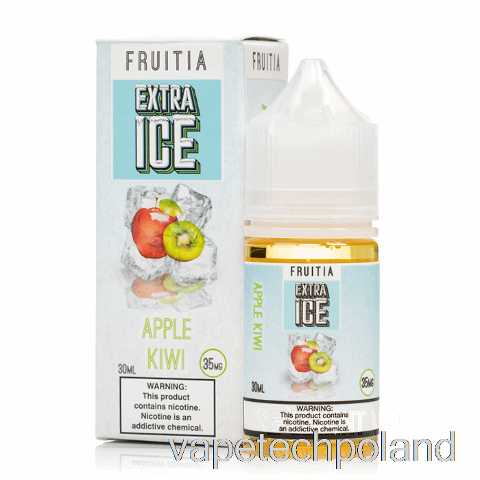 Vape Polska Jabłko Kiwi - Ekstra Lód - Sole Owocowe - 30ml 35mg